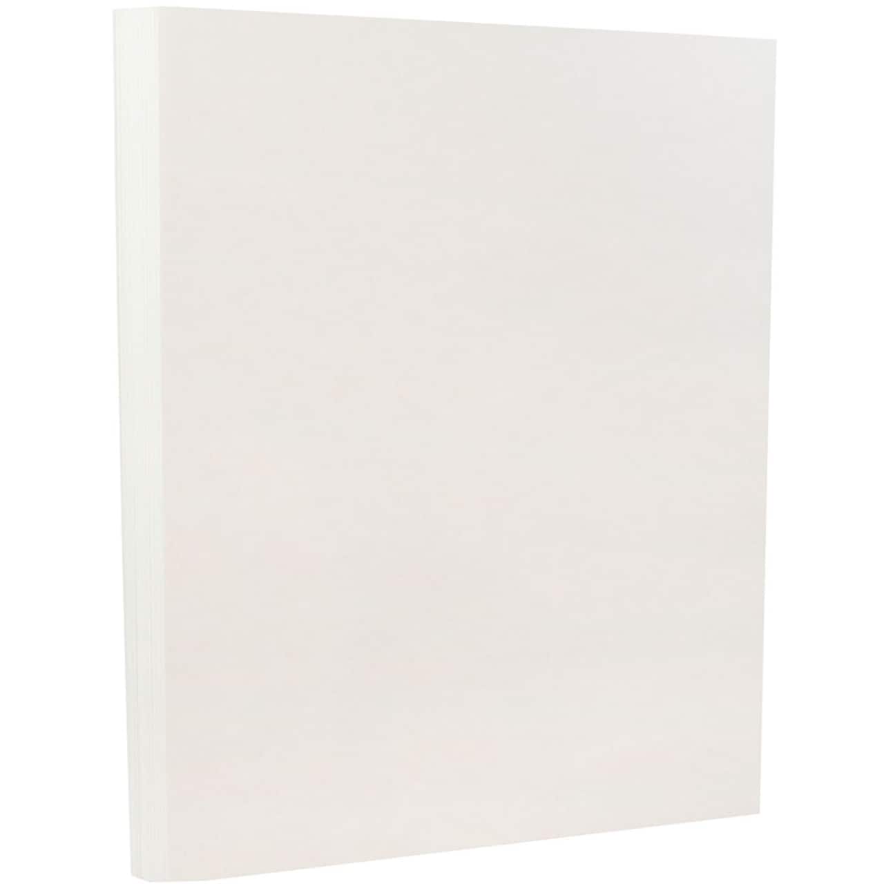 JAM Paper White 8.5" x 11" Parchment Cardstock, 250 Sheets